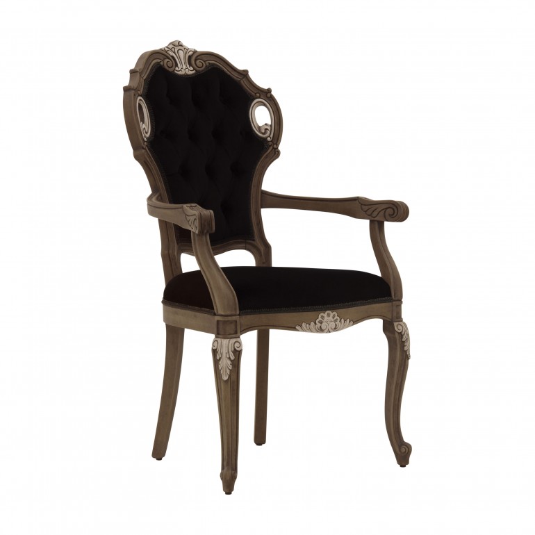 classic style small wooden armchair