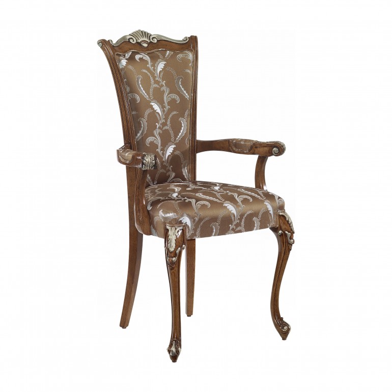 classic style wooden small armchair