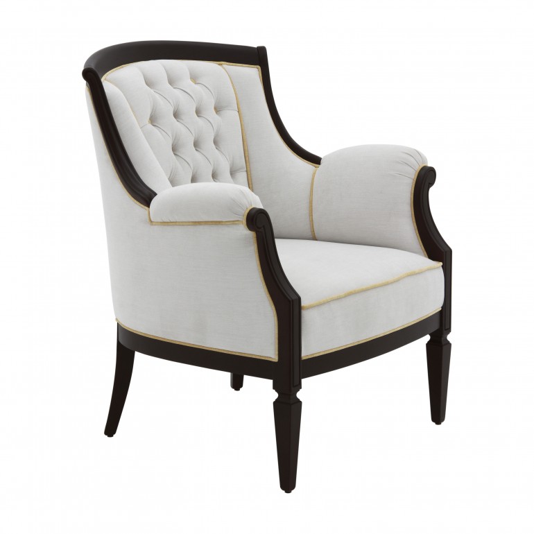 classic style wooden armchair