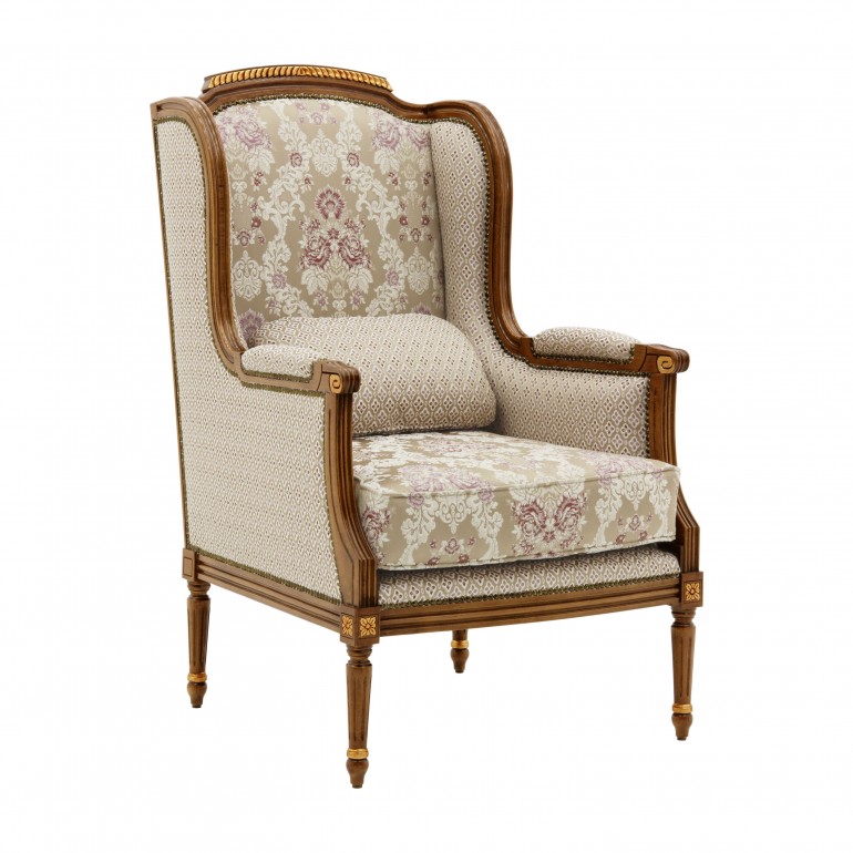 classic style wooden armchair