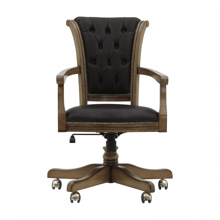 classic style wooden office armchair