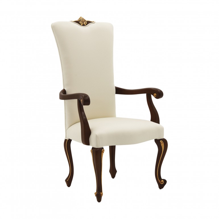 classic style wooden small armchair