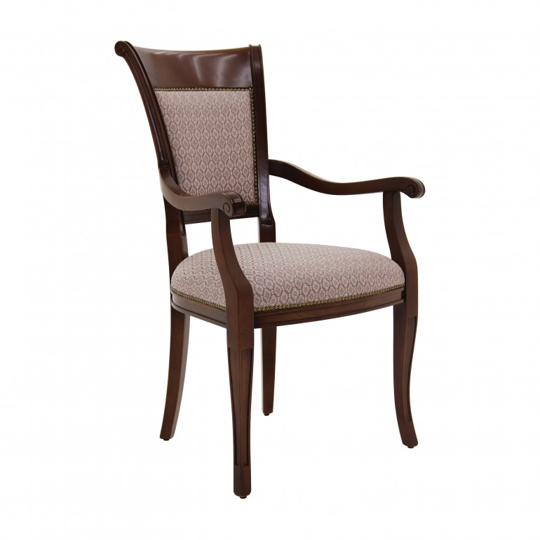 classic style wooden small armchair