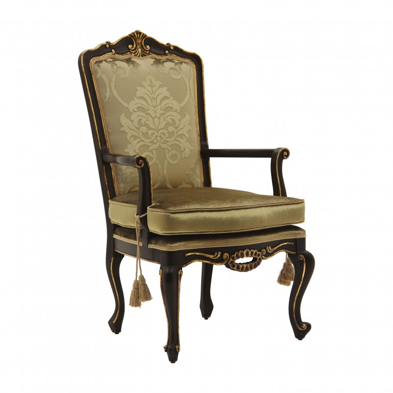 classic style wooden armchair