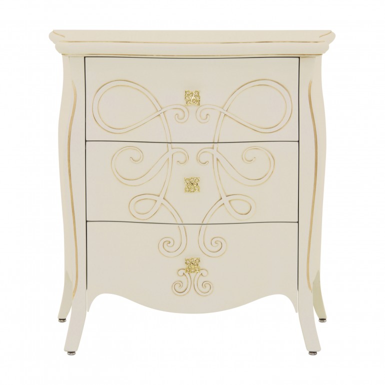 classic style wooden bedside table