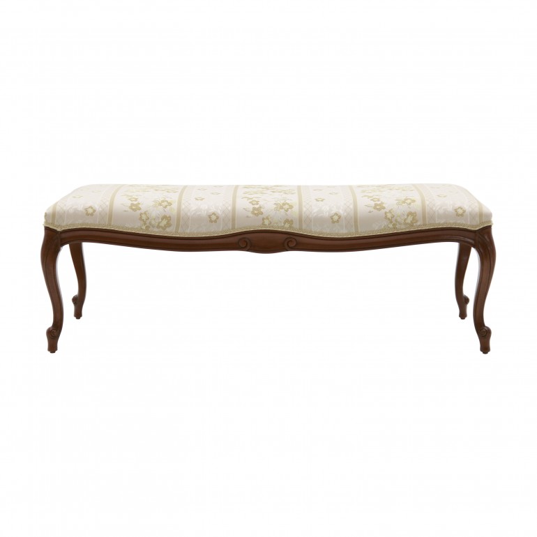 classic style wooden bench