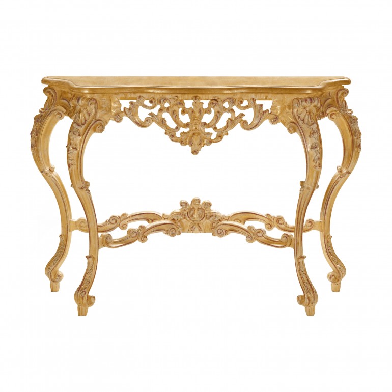 baroque style wooden console table