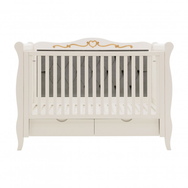 classic style wooden baby bed