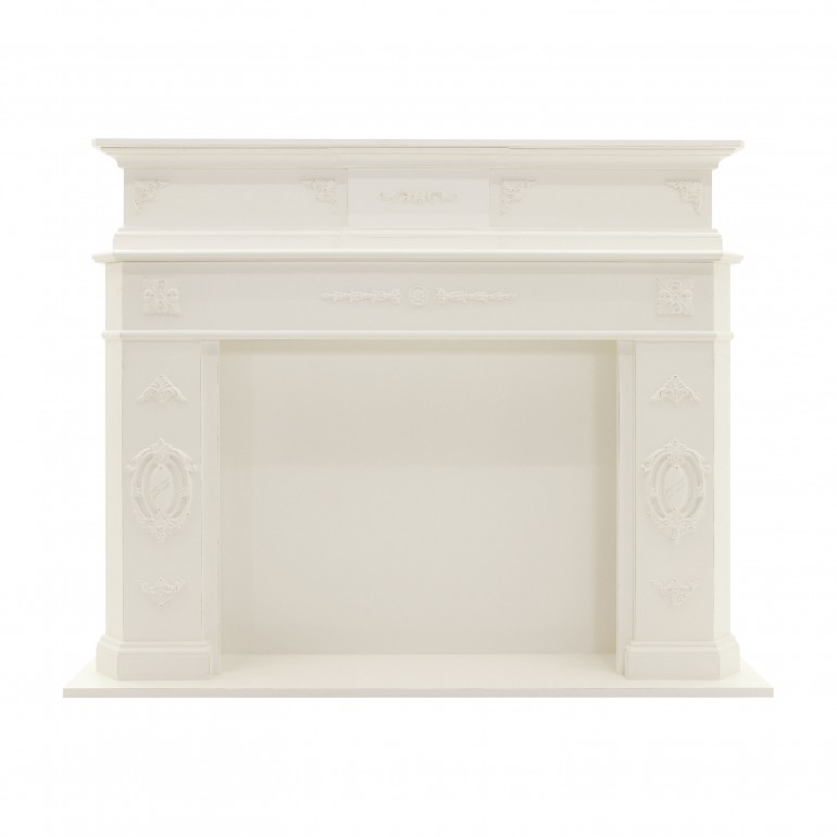 classic style mock wooden fireplace 