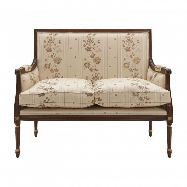 louis xvi style wooden sofa 