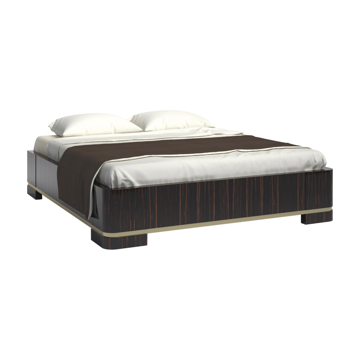 contemporary style wooden bed frame