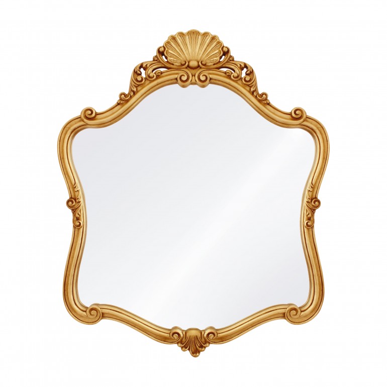 baroque style wooden mirror