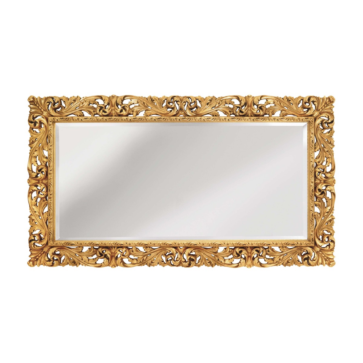 baroque style wooden mirror