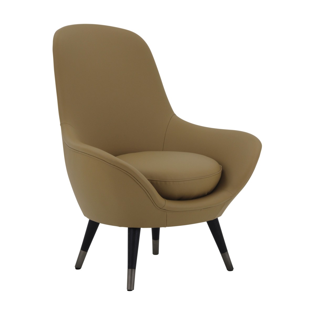 contemporary style leather armchair