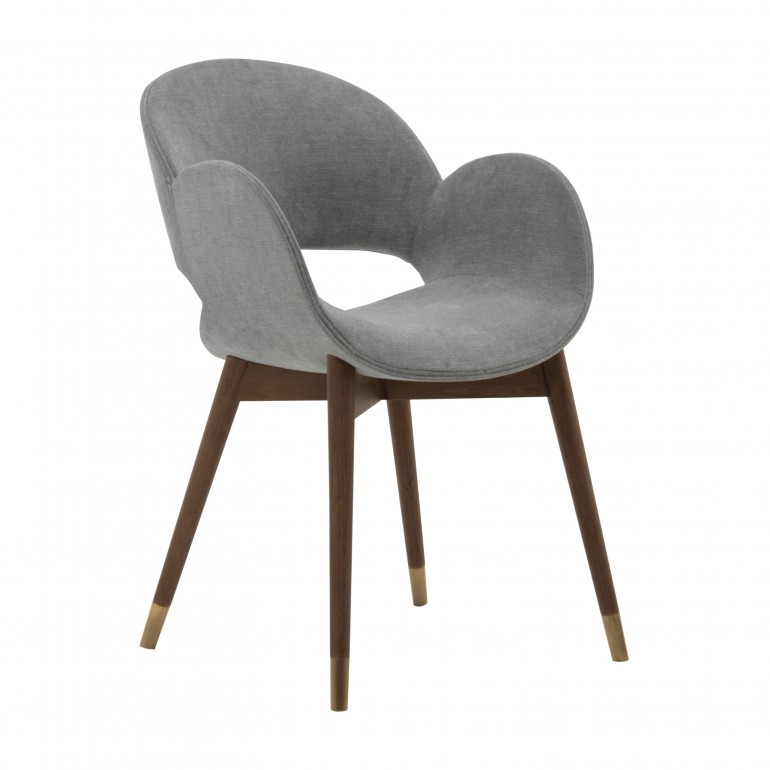 modern style wooden small armchair