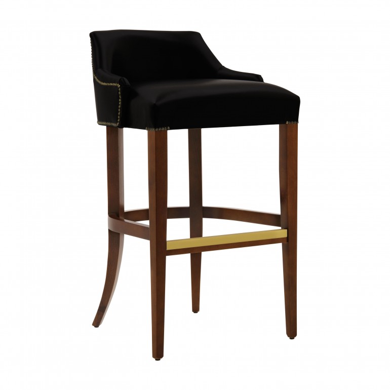 modern style wooden barstool