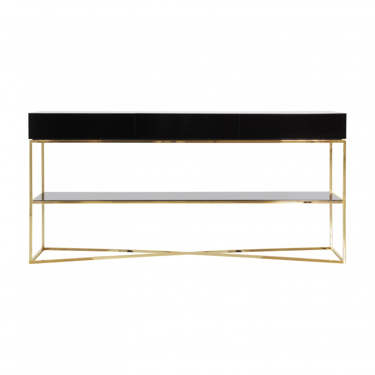 modern style metal console table