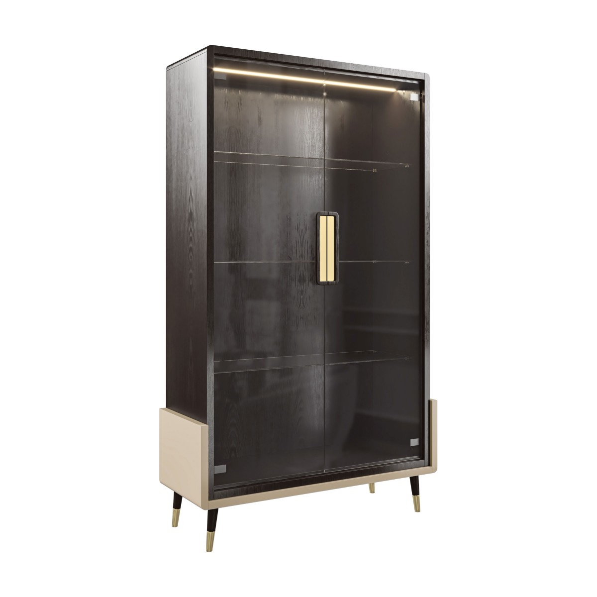 italian modern glass cupboard moon b2 1321