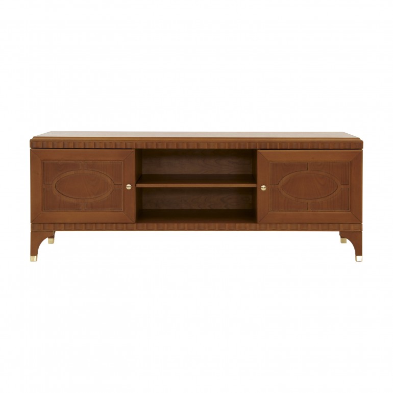 Italian contemporary tv stand, small contemporary cabinet in cherry finish 