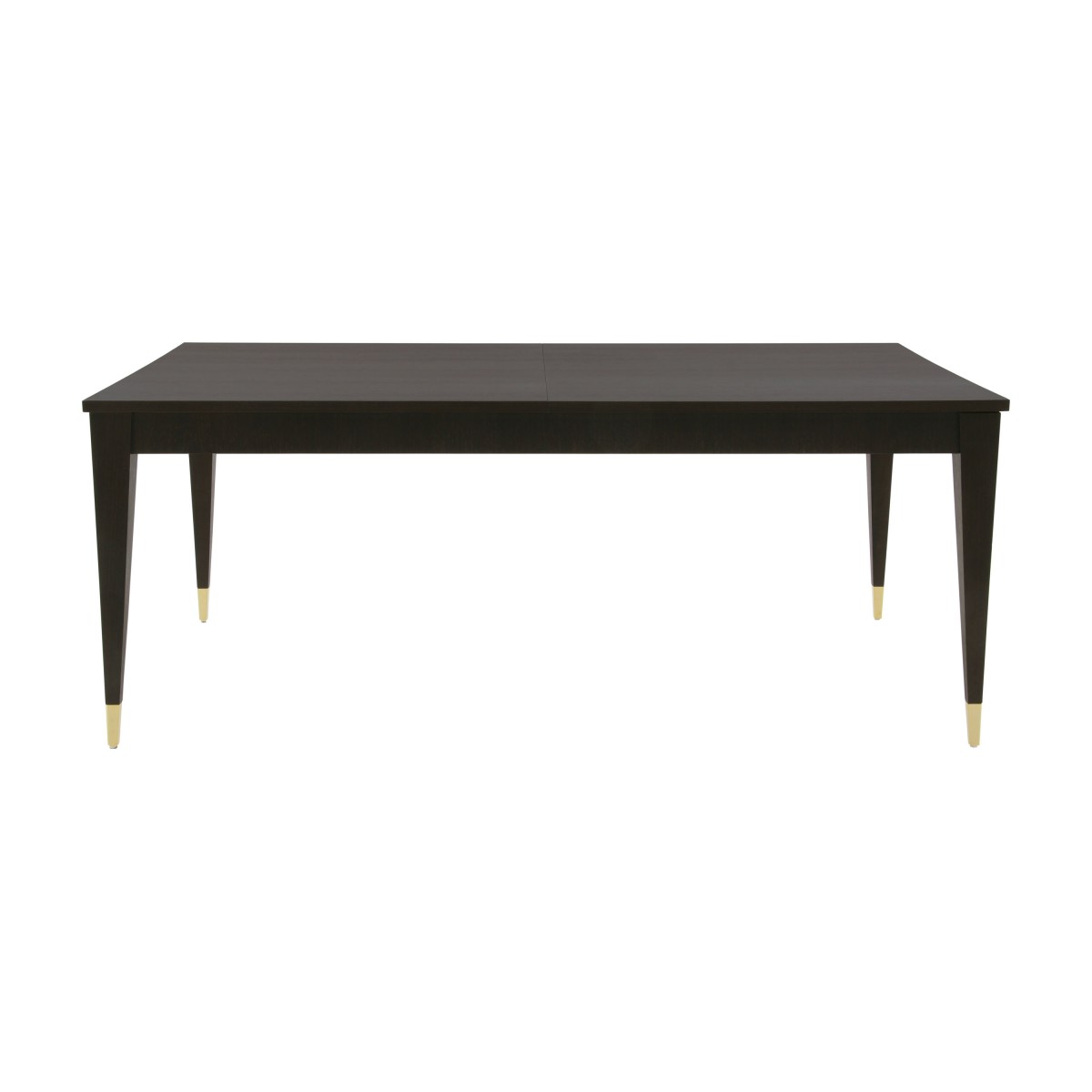 Italian modern extendible table - rectangular extendible table with double extentions - extendible table in wengè finish