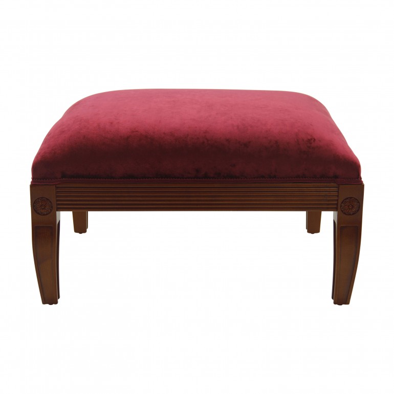 classic style wooden ottoman