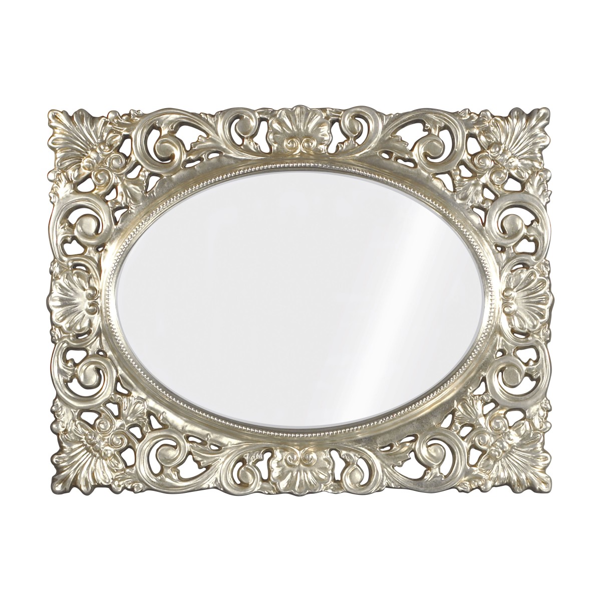 baroque style wooden mirror