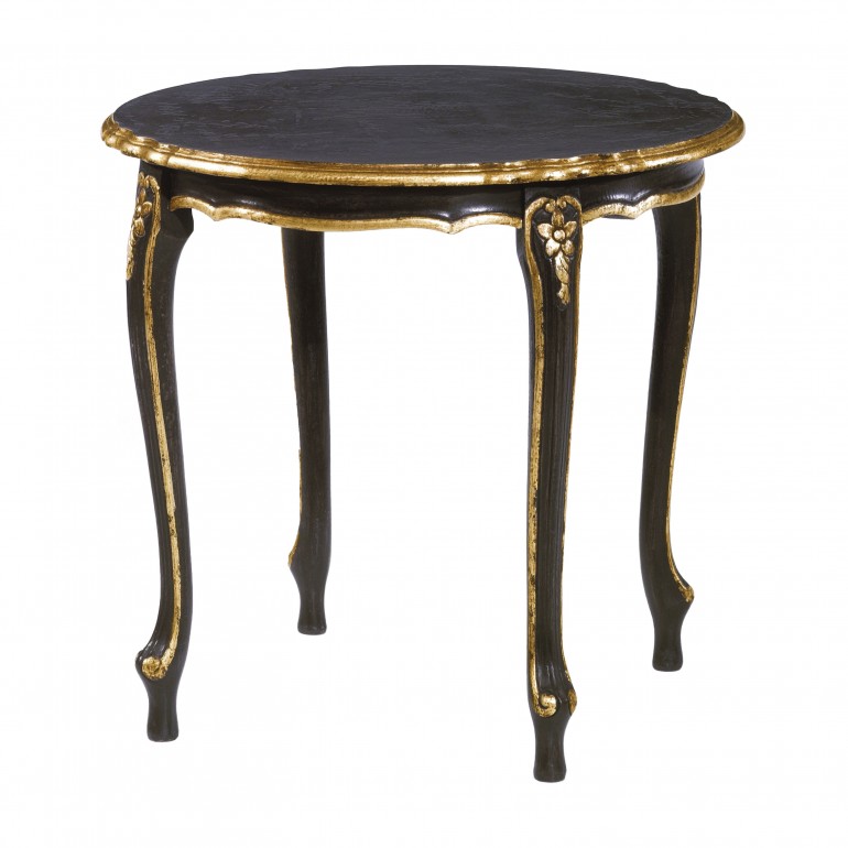 classic style small round wooden table 