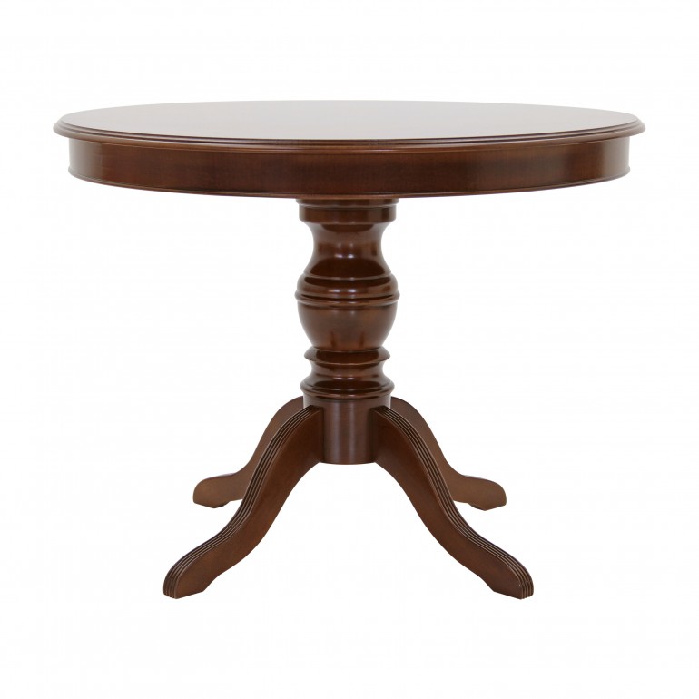 classic style round wooden table