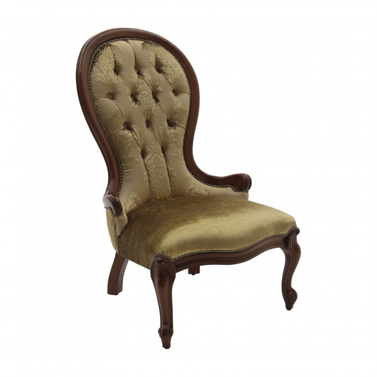 classic style wooden armchair