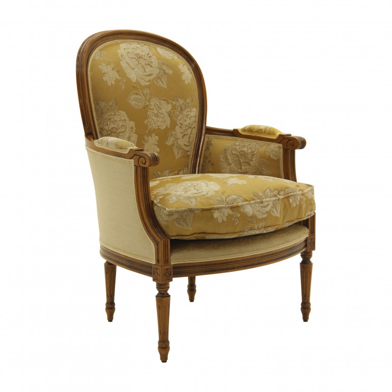 classic style wooden armchair