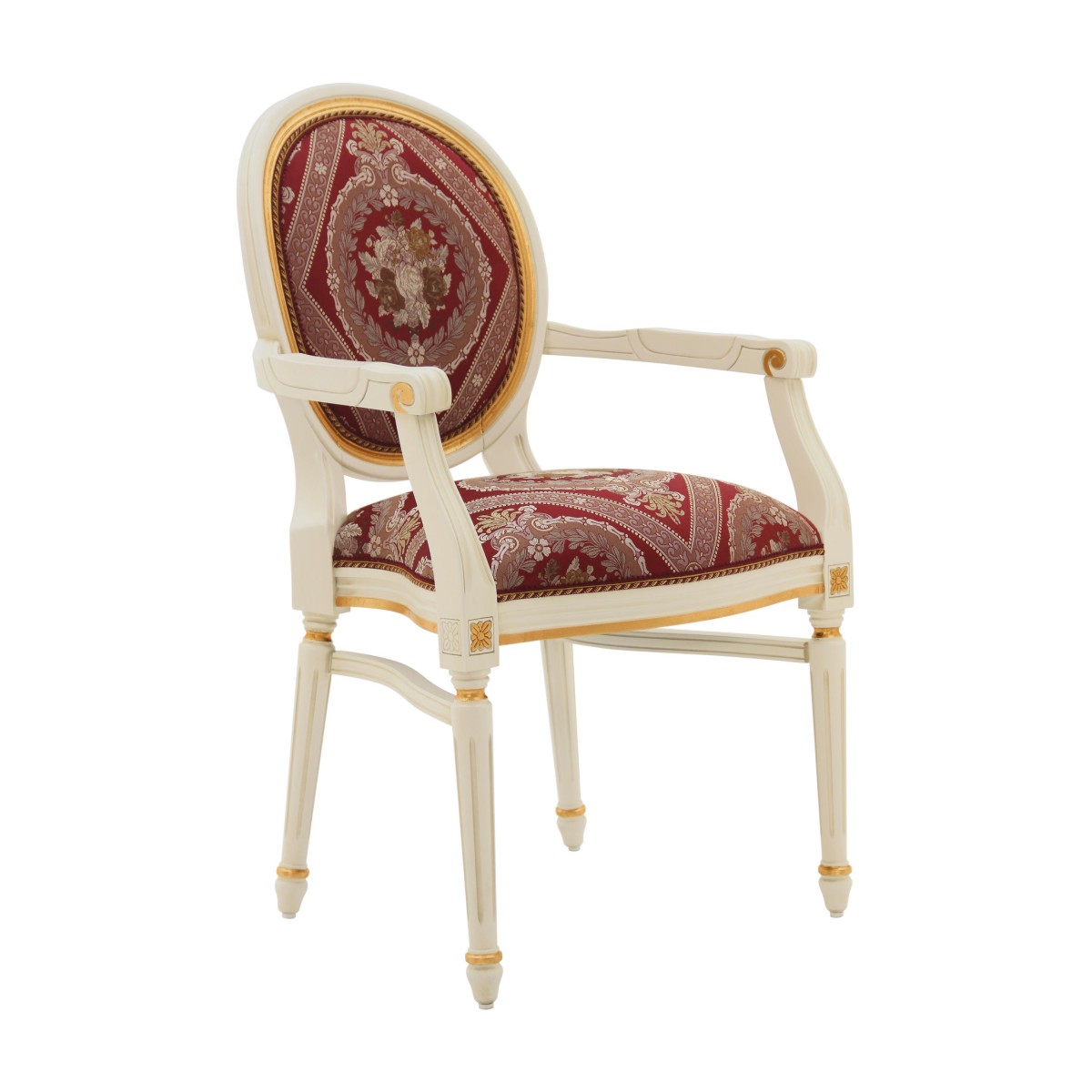classic style wooden small armchair