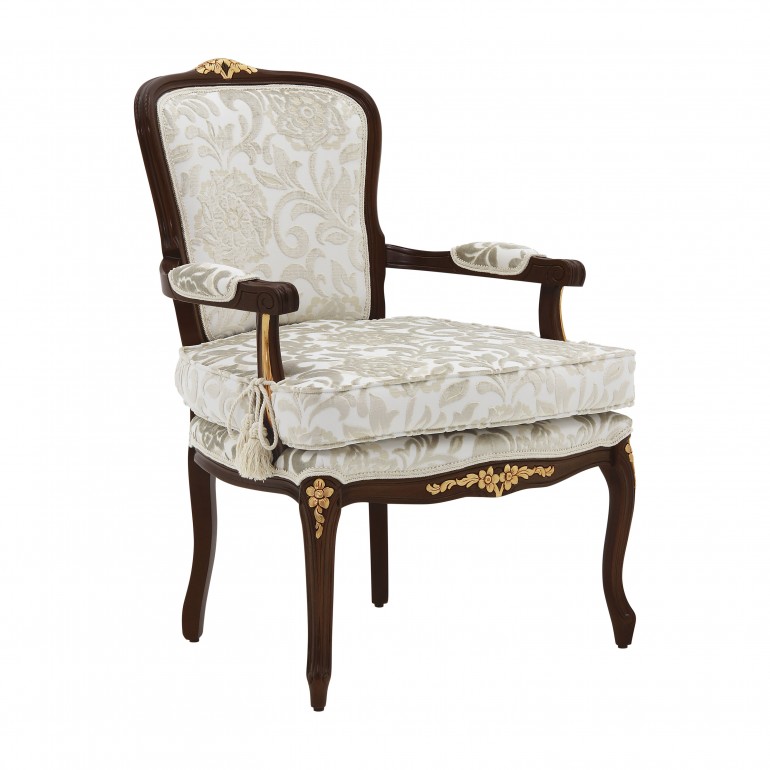 classic style wooden armchair