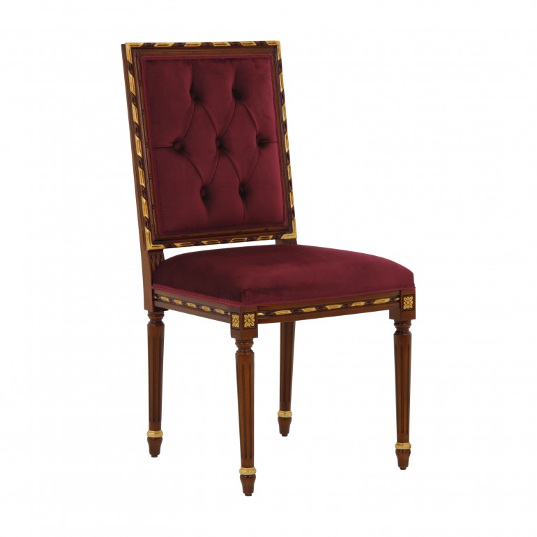 louis xvi style wooden chair 