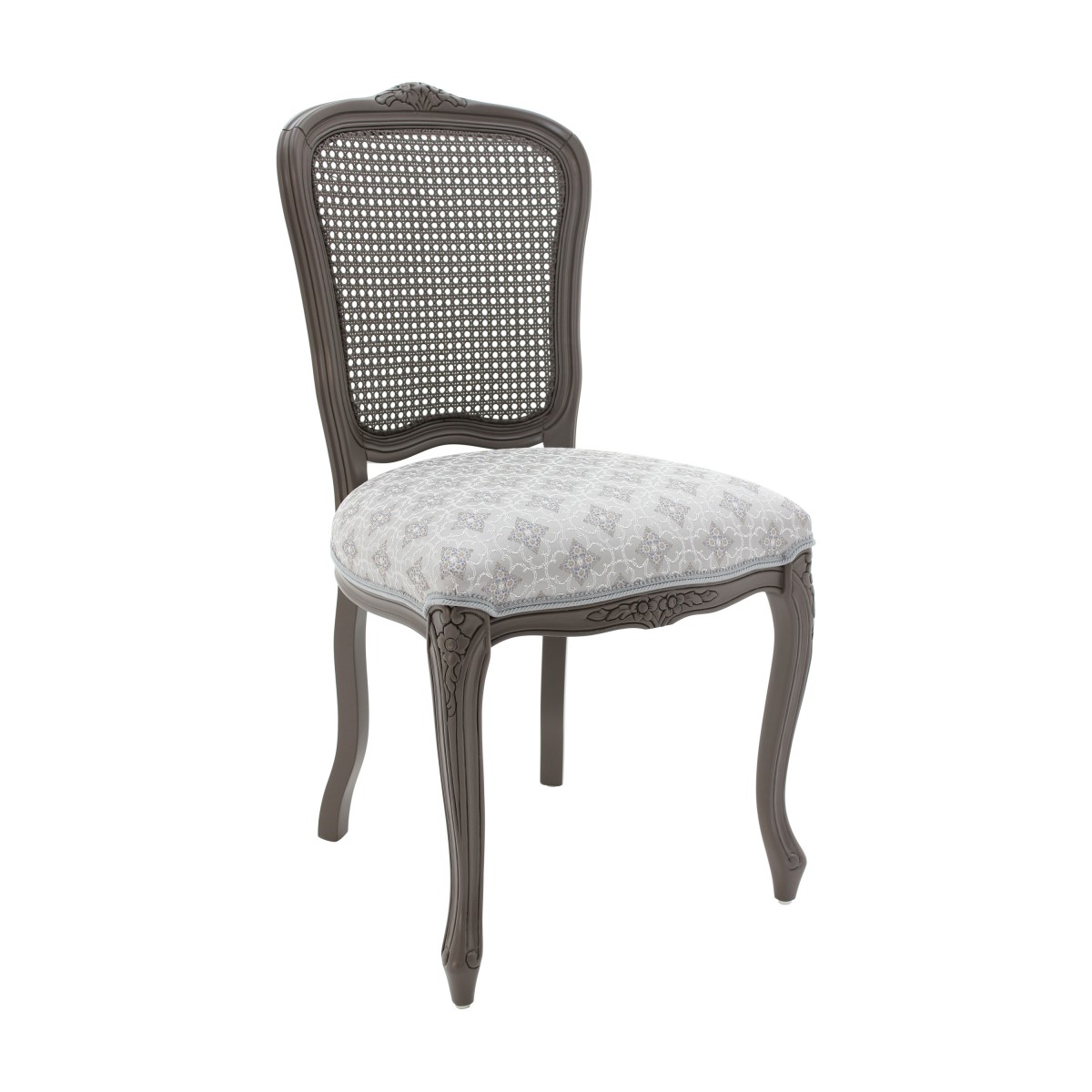 classic style padded wooden chair 