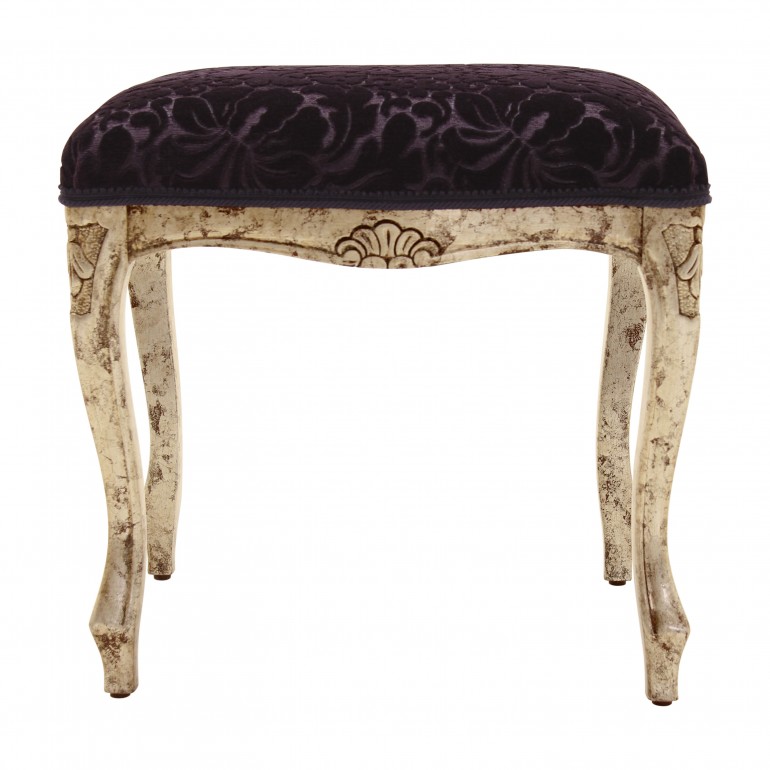 classic style wooden ottoman