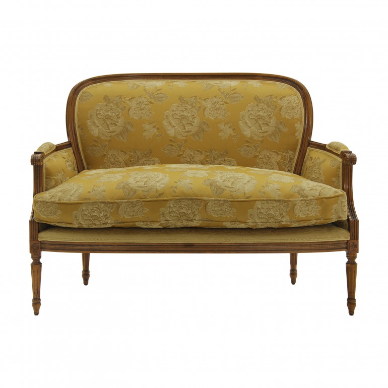 louis xvi style wooden sofa 