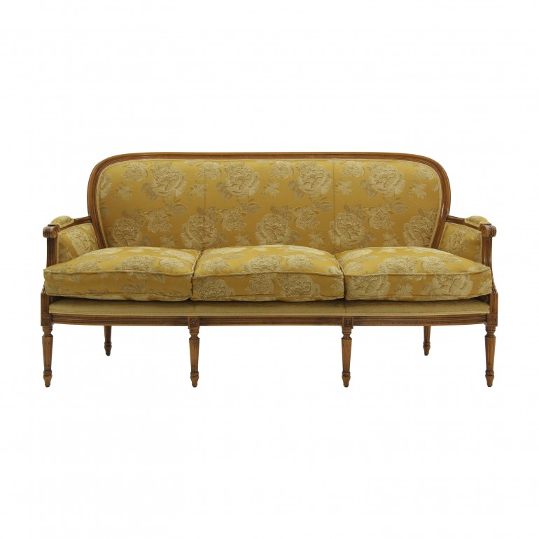 louis xvi style wooden sofa 