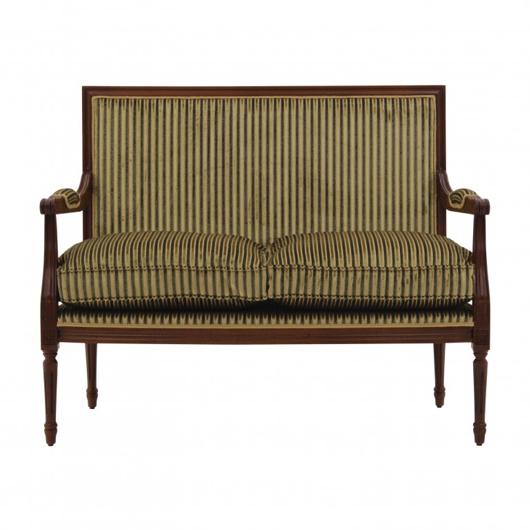 louis xvi style wooden sofa  