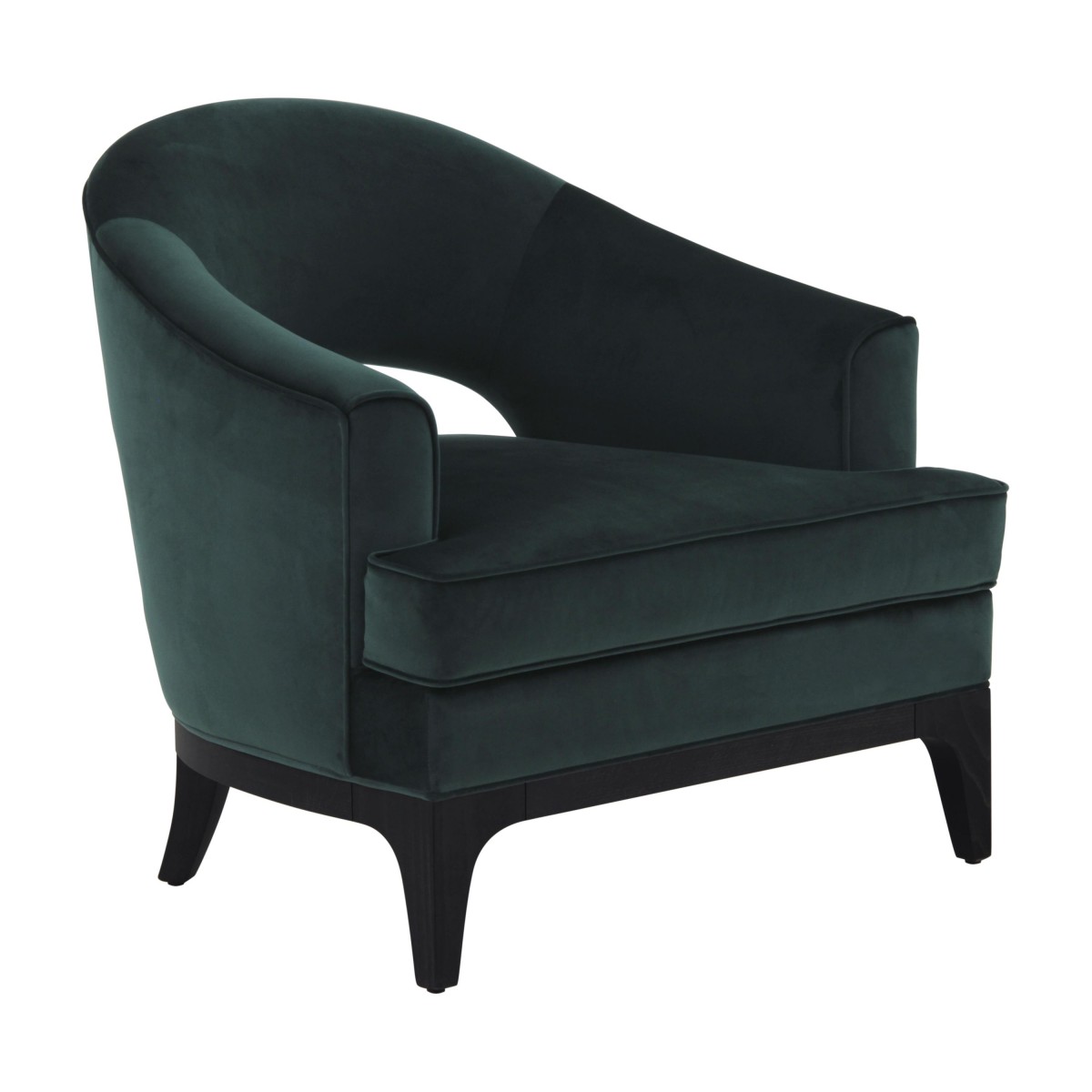 contemporary style fabric armchair 