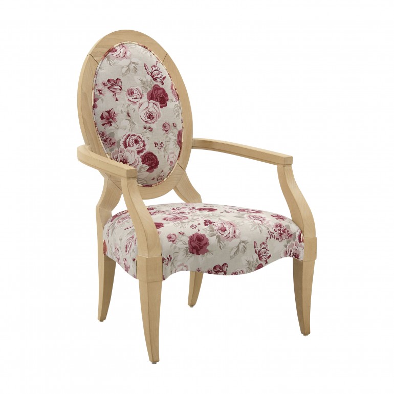art deco style wooden armchair 