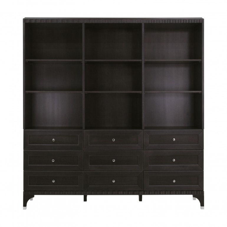 contemporary style wooden bookcase