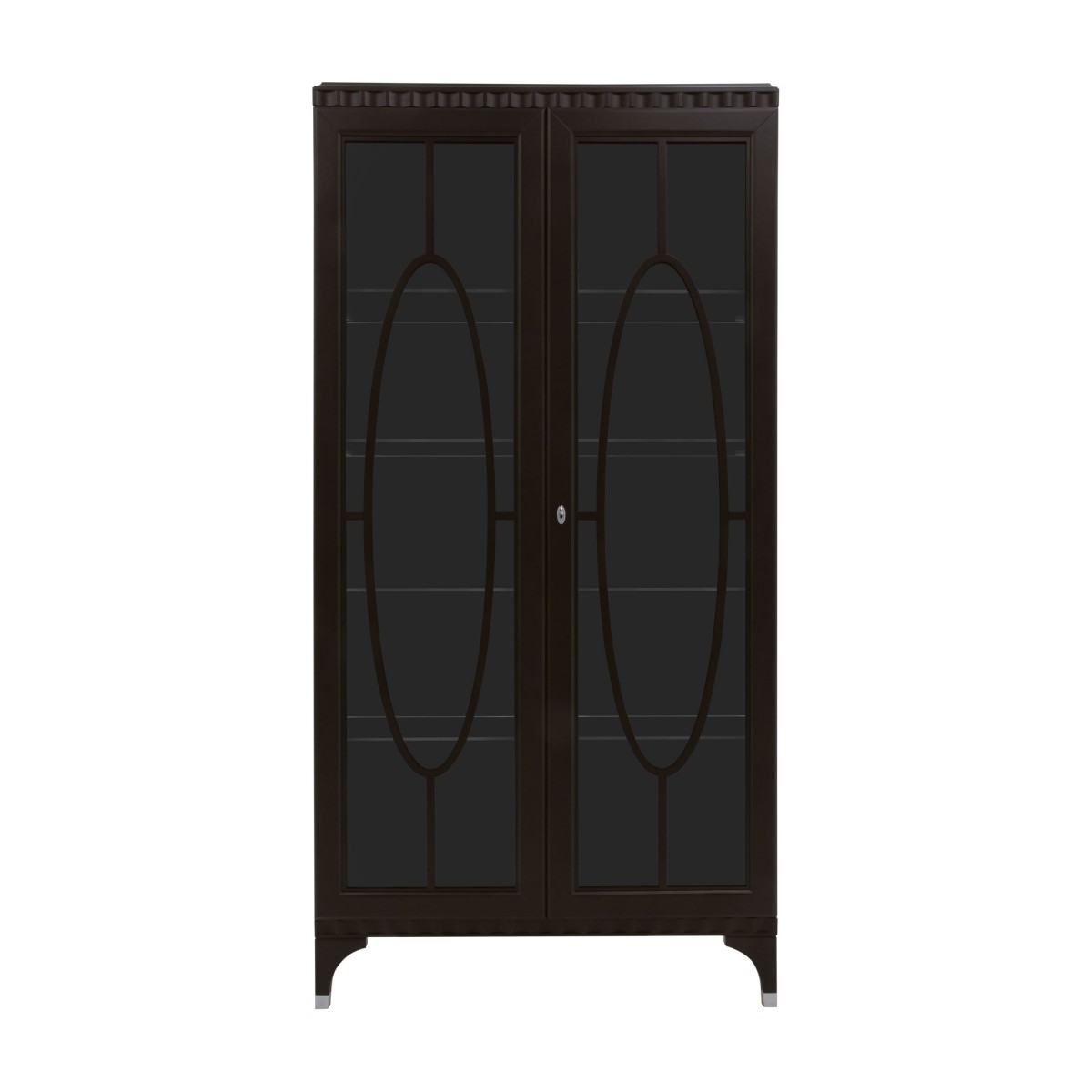 modern glass cupboard ellipse 8626