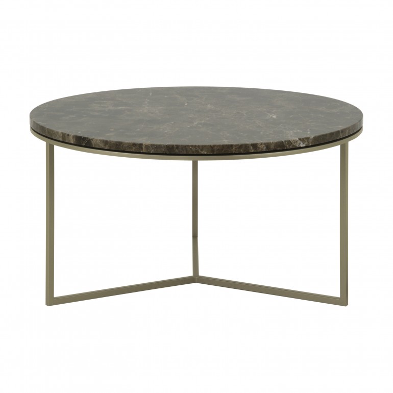 contemporary style  coffee table with metal structure