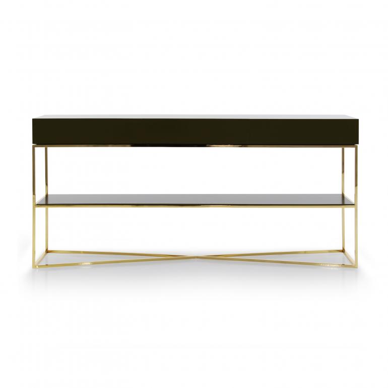 modern style metal console table