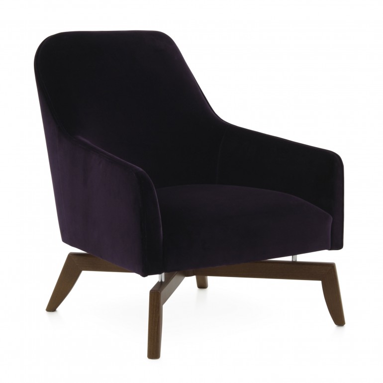 modern style wood armchair alessia 7998