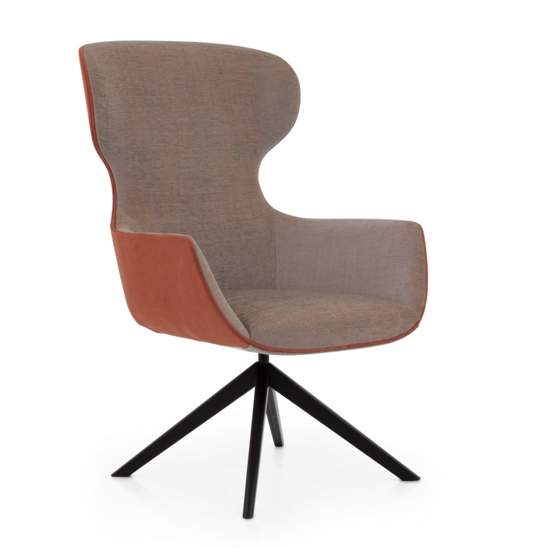 modern style wood armchair iris 4498