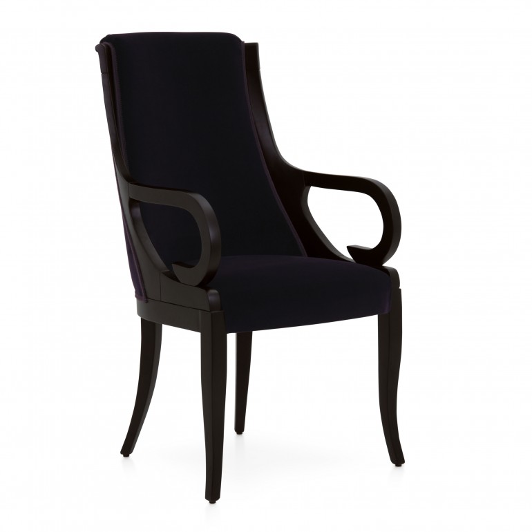 modern style wood armchair letizia 3608