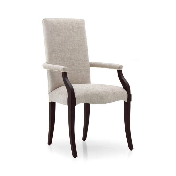 modern style wood armchair luna 8676