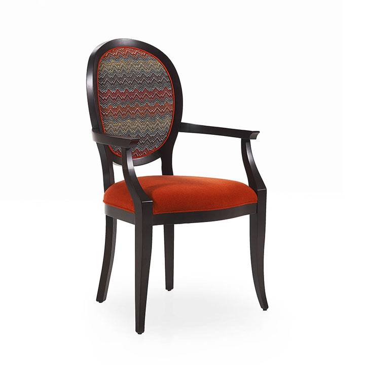 modern style wood armchair modena 2563