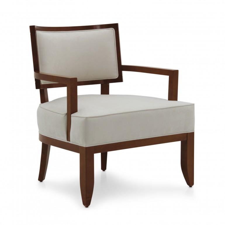 modern style wood armchair nora 1011